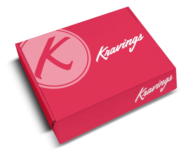 A red box that says krawings on it